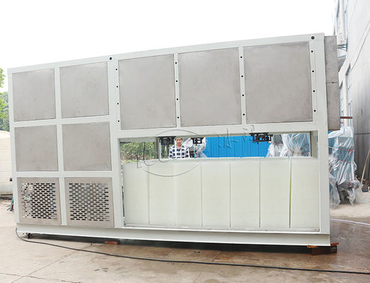 R22 R404Aのトン産業直接冷却のブロックの製氷機の淡水10