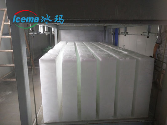 直接冷却ブロック氷機 1 冷却液 R22 / R404A 氷模具 サイズ 380*180*1000mm 6450*2360*2530mm