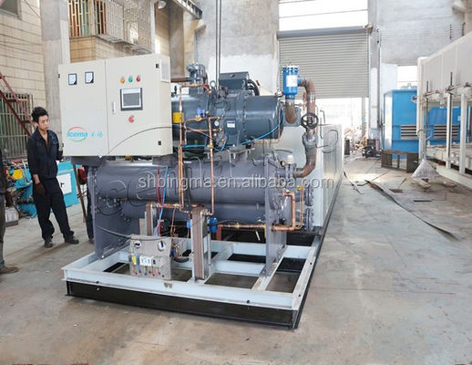製氷工場の低温貯蔵のための機械を作る塩水 20T/24H の産業氷塊