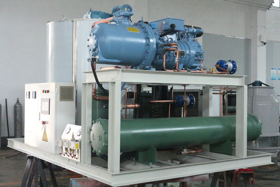 新鮮なシーフード漁業のための300KG-40Tの産業薄片の製氷機の雪の氷の薄片機械