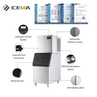 レストランバー家用冷却用の商用立方体式氷機