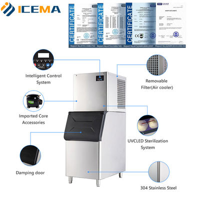 海外機械サービス ICEMA 商用アイスキューブメーカー 300kg 400kg 500kg