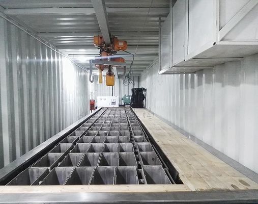 2000KG 高生産性と競争力を備える空気冷蔵コンテナブロック氷機