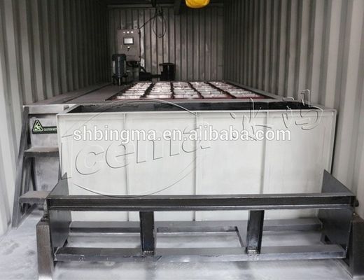 2000KG 高生産性と競争力を備える空気冷蔵コンテナブロック氷機