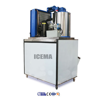 商業用ICEMA 1T 2.1kw 冷却容量を持つ産業用フラックアイスマシン