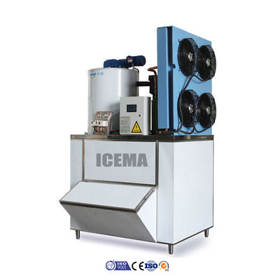 商業用ICEMA 1T 2.1kw 冷却容量を持つ産業用フラックアイスマシン