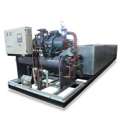 よい価格 エマーソン 62.7KW 2024 パーソナライゼーション 15 トン ブロック 工業用氷を作る機械 オンライン