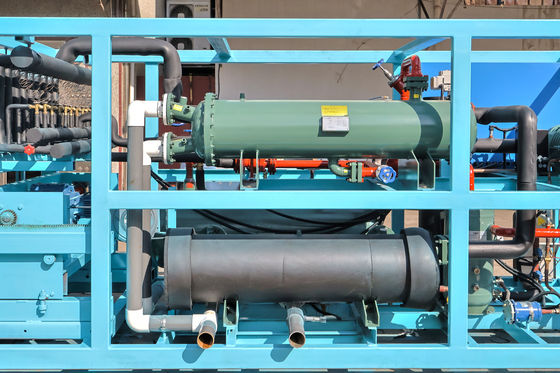 空気/水冷却 20トンのブロック氷を作る機械 オーダーメイド産業氷 85.5KW