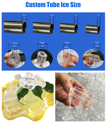 15トンのチューブ氷機 飲料産業用自動水/蒸発コンデンサ