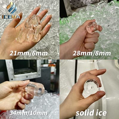ICEMAチューブ氷を作る機械 日々の出力1T-30Tをカスタマイズできる 販売に適したアイスバー ホテルにはパッケージングマシンが用意されています
