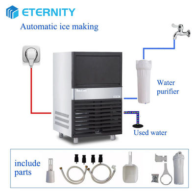 購入 ETD 60kg スタッドレスタイヤ 商用バー&レストラン用アイスキューブ機 online manufacture