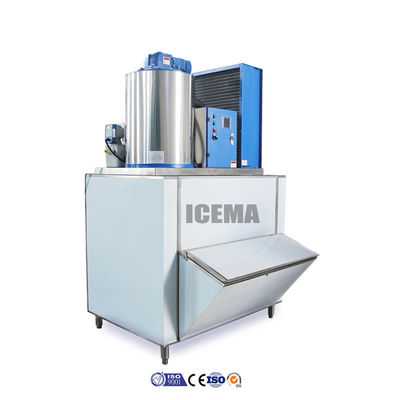 よい価格 商業用ICEMA 1T 2.1kw 冷却容量を持つ産業用フラックアイスマシン オンライン